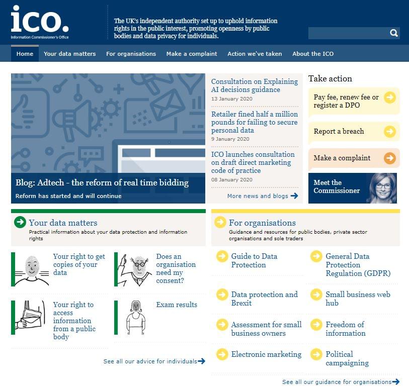 The ICO Website