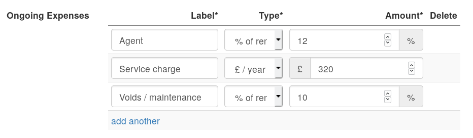 PaTMa Prospect, example expenses