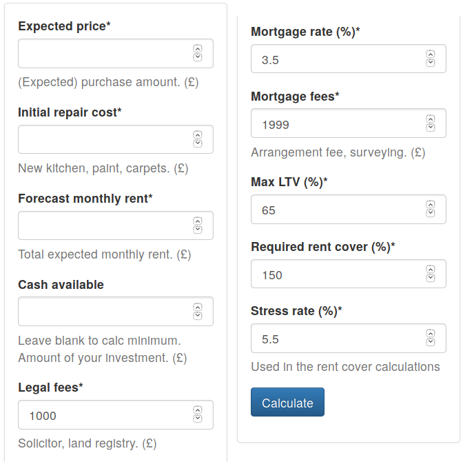 Profit calculator questions