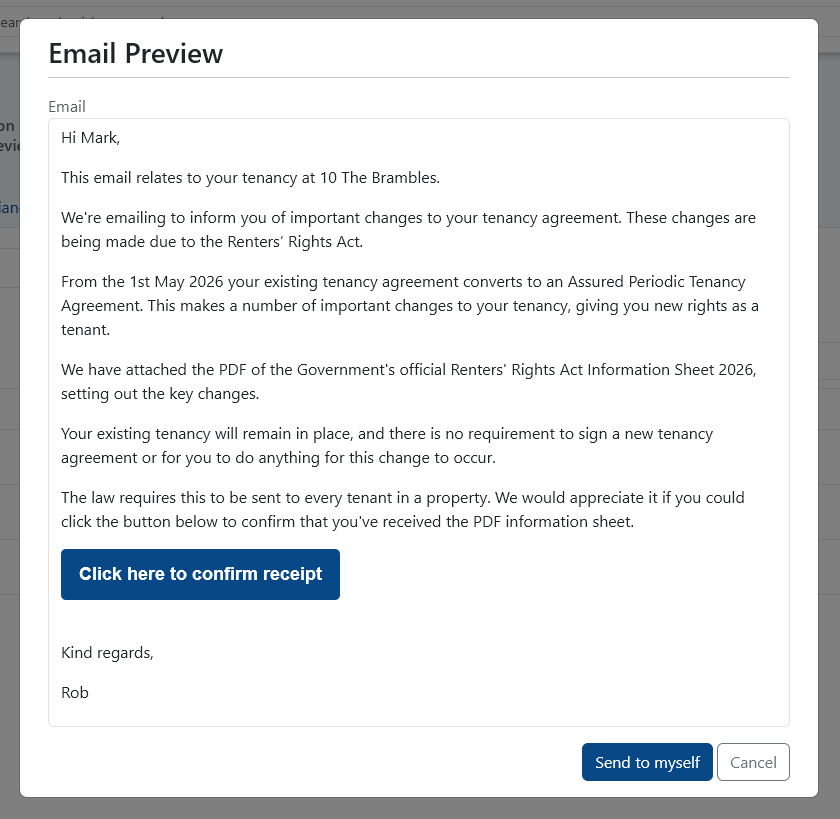 Renters Rights Act Email Preview