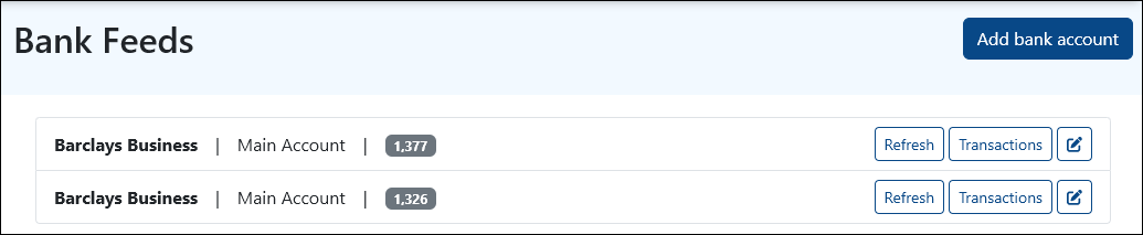 show linked accounts