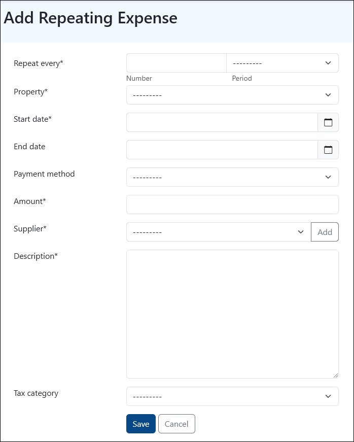 Recurring Expense