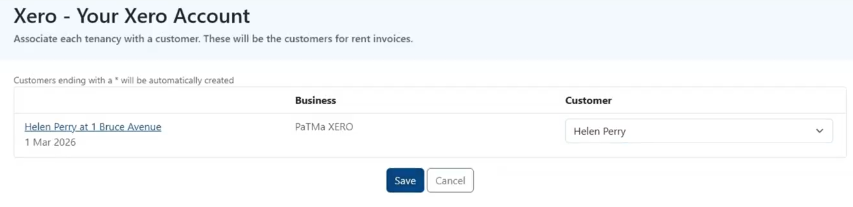 Xero Customer Links