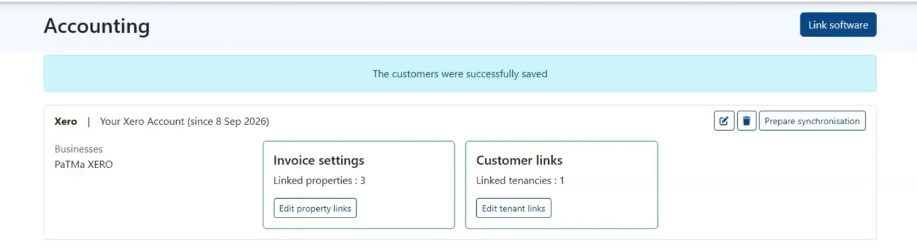 Xero landing page