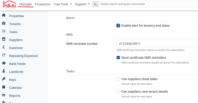 Task management calendar