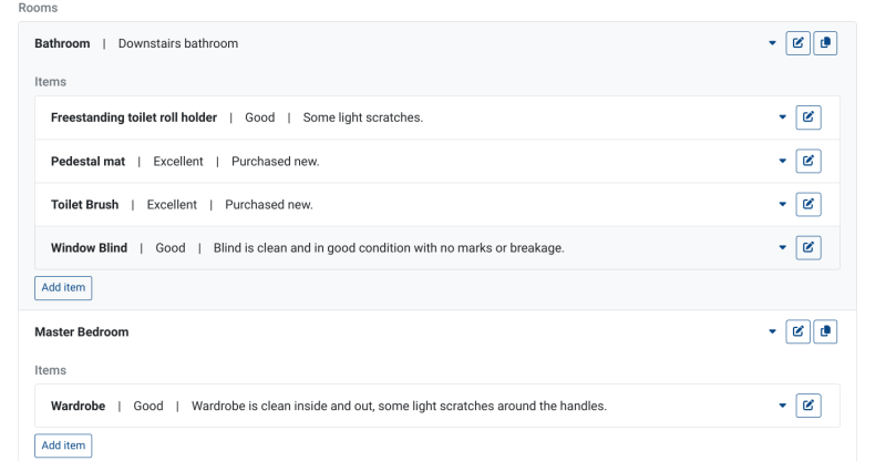 Inventory creation